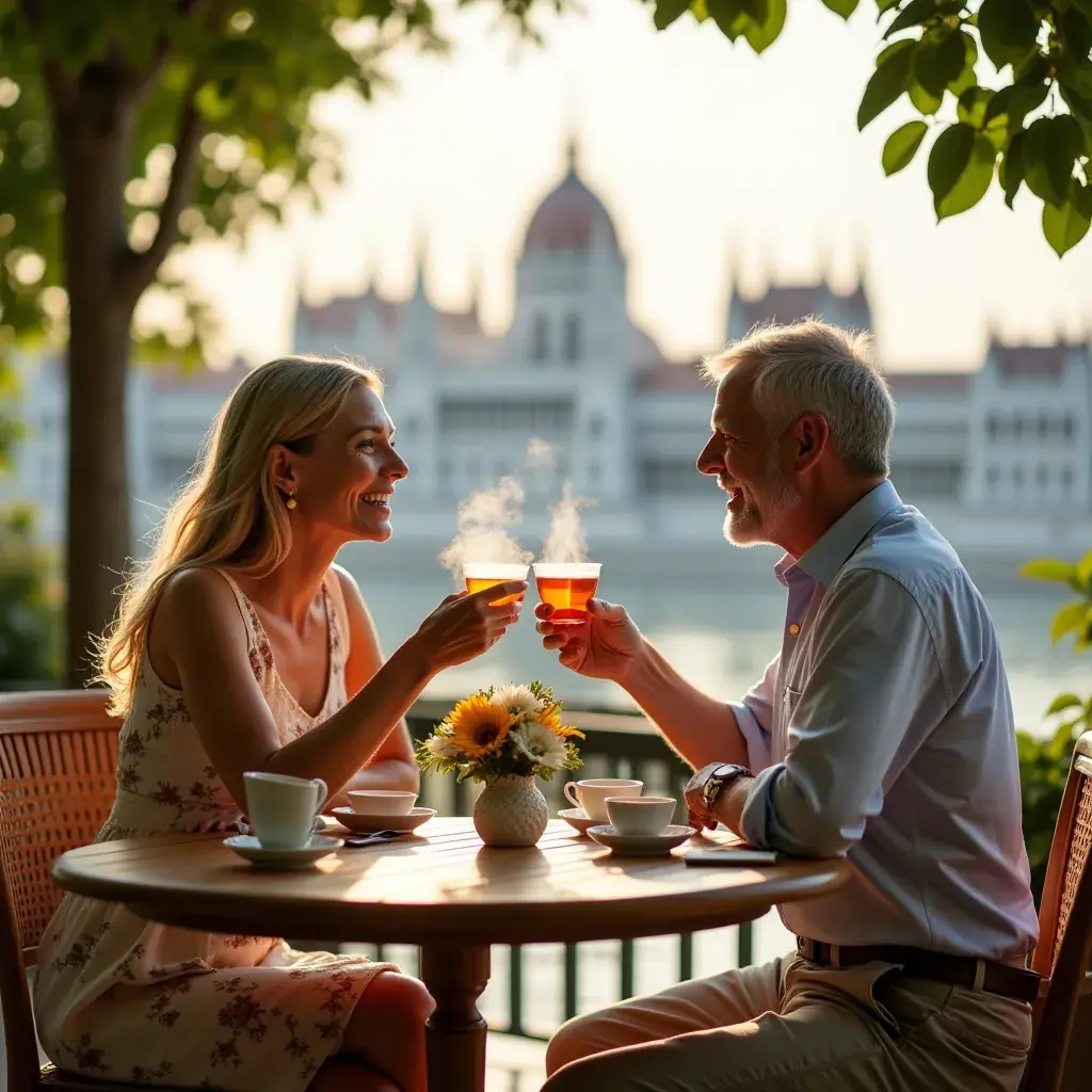 Különböző gyógynövények, mint a hibiszkusz és a citromfű, a teakeverékben.